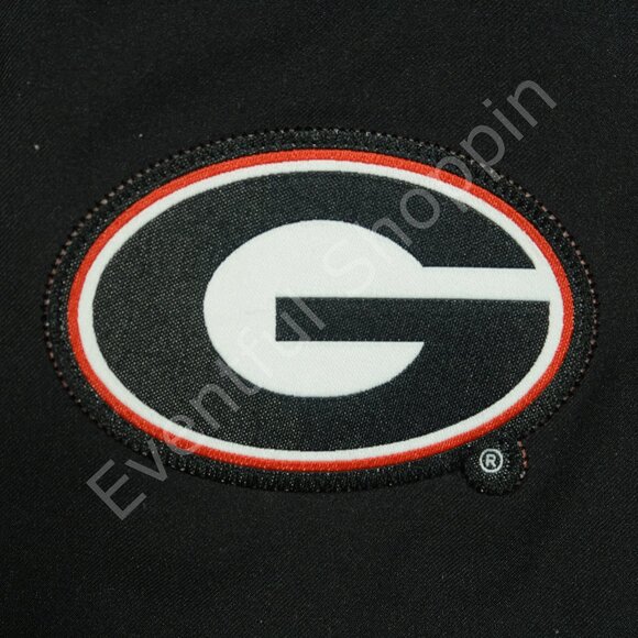 Nike Georgia Bulldogs Pants Mens M Black Track Mesh Lined Stretch Waist - Picture 4 of 8